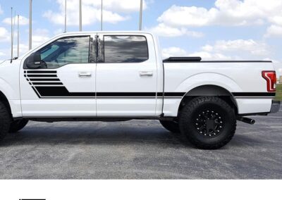 3M Trim-Line Graphics Vehicle Graphics on white truck