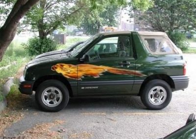 3M Trim-Line Graphics Green tracker with Graphics